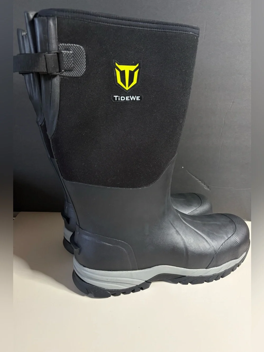 TideWe Men's Black Waterproof Insulated Boots